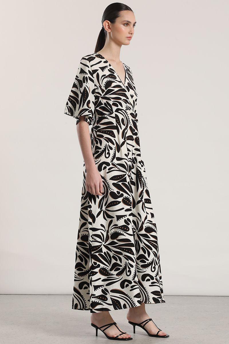 Vestido maxi Liola mujer negro-0