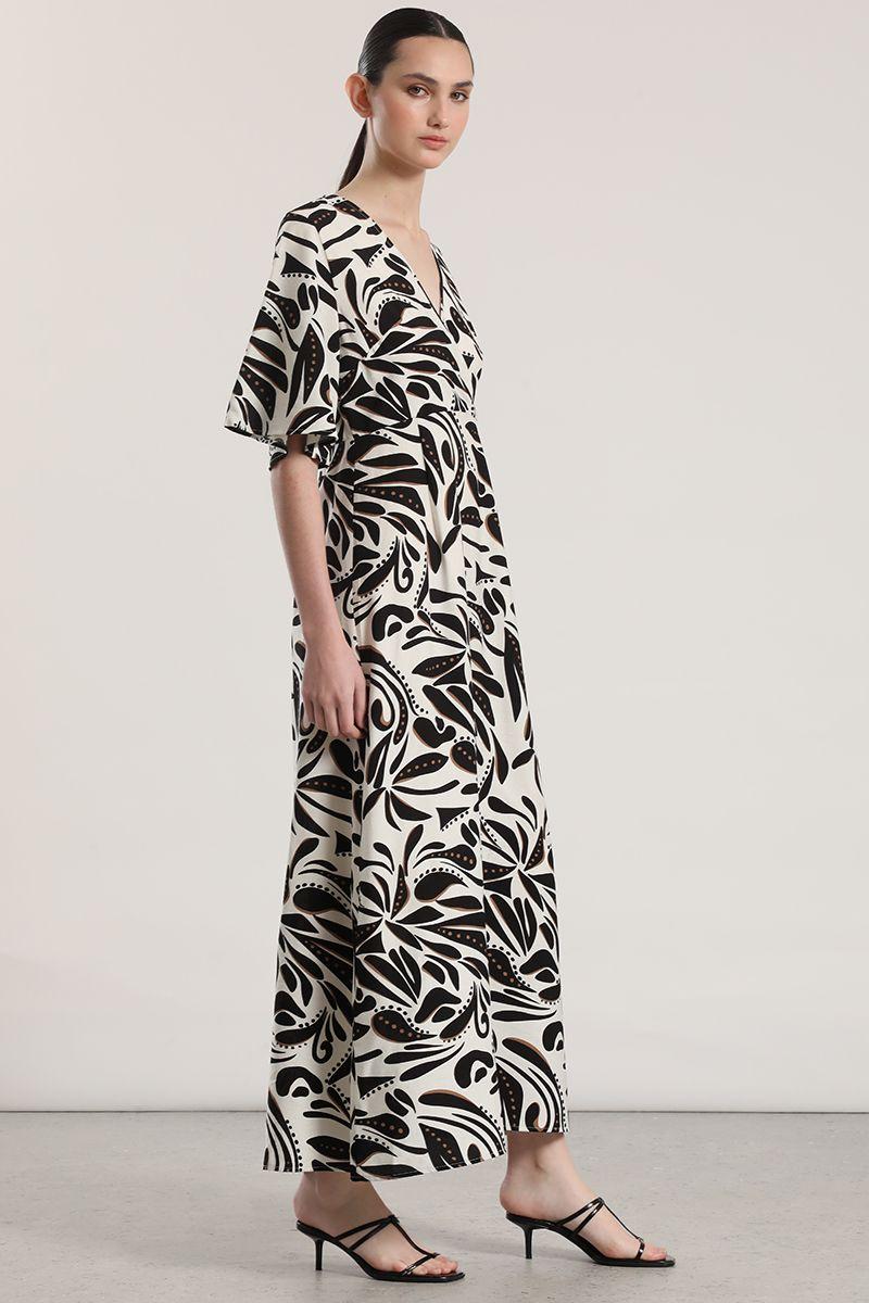 Vestido maxi Liola mujer negro-2