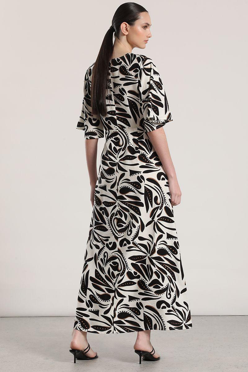 Vestido maxi Liola mujer negro-5