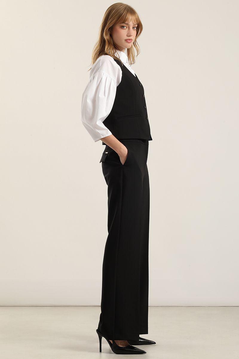 Chaleco sastre. negro Liola-1