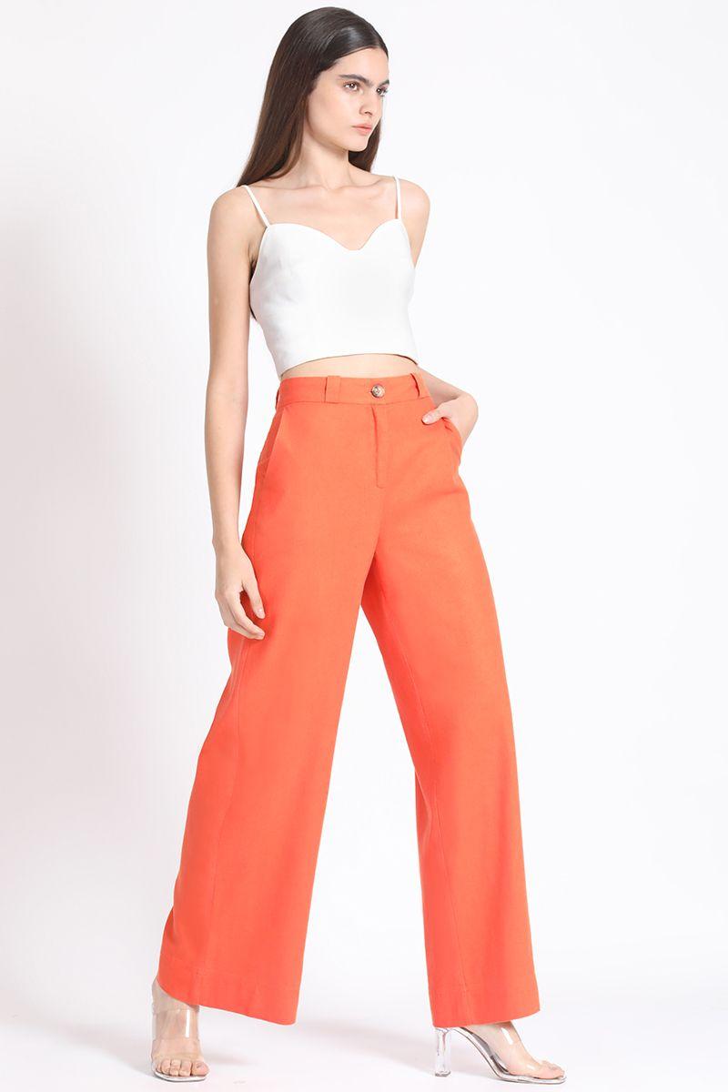 Pantalon Ancho Lino Mix Oxido Liola-0