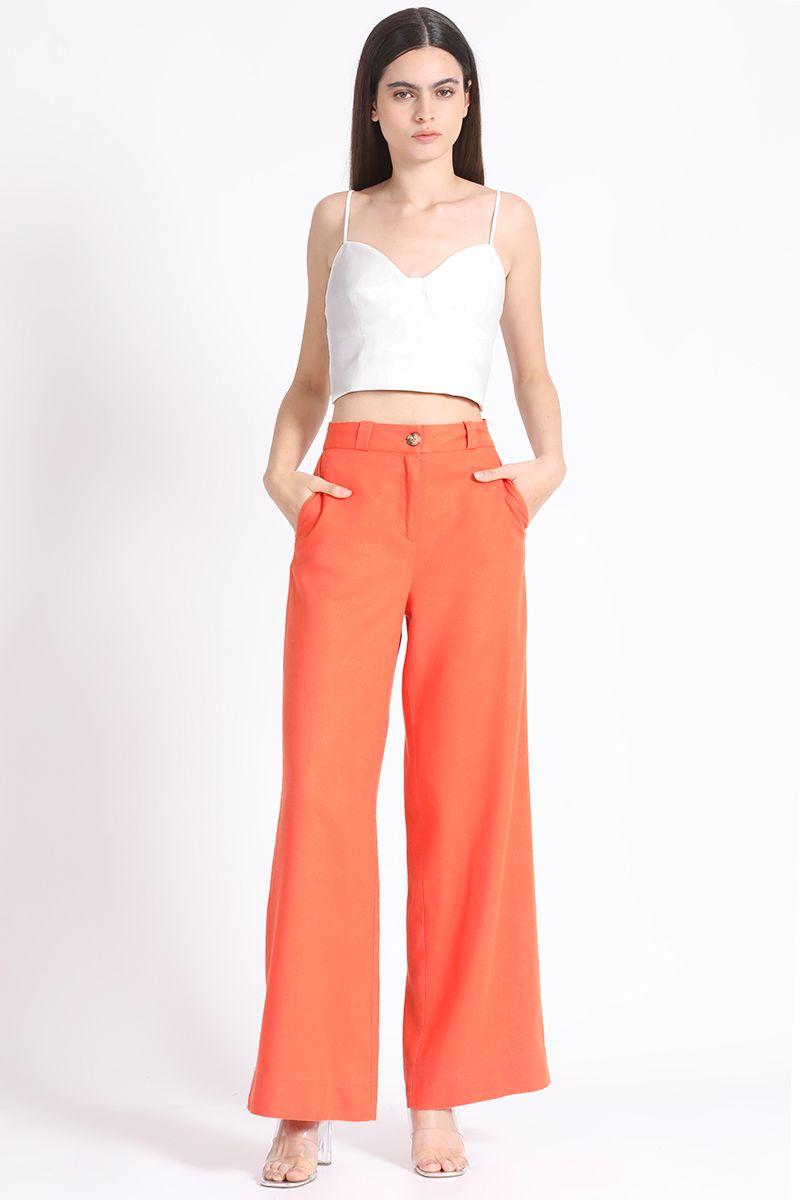 Pantalon Ancho Lino Mix Oxido Liola-1