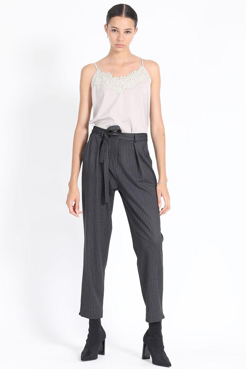 Top Lencero Con Encaje, Beige Liola-1