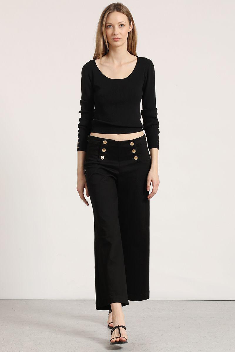 Jeans straight liola mujer negro-0