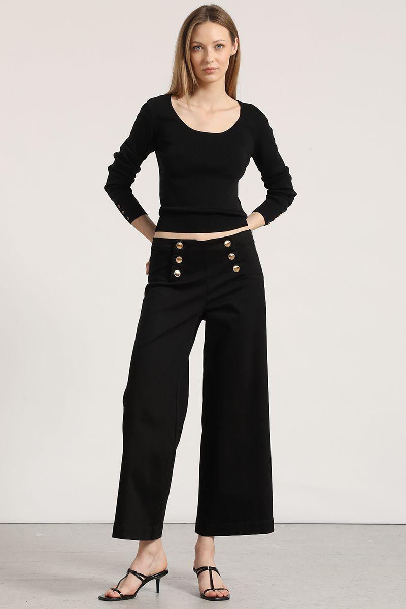 Jeans straight liola mujer negro-2