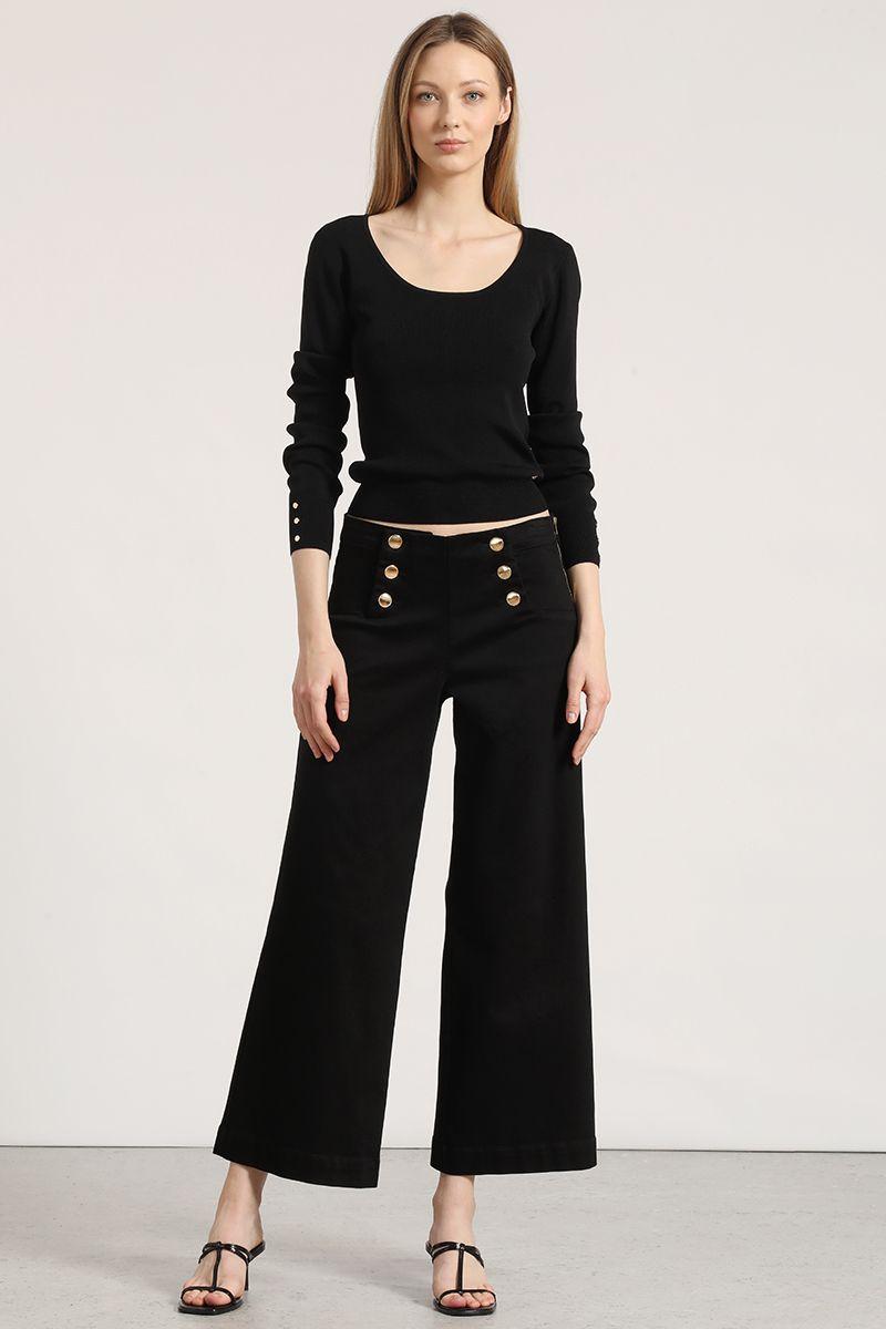 Jeans straight liola mujer negro-6