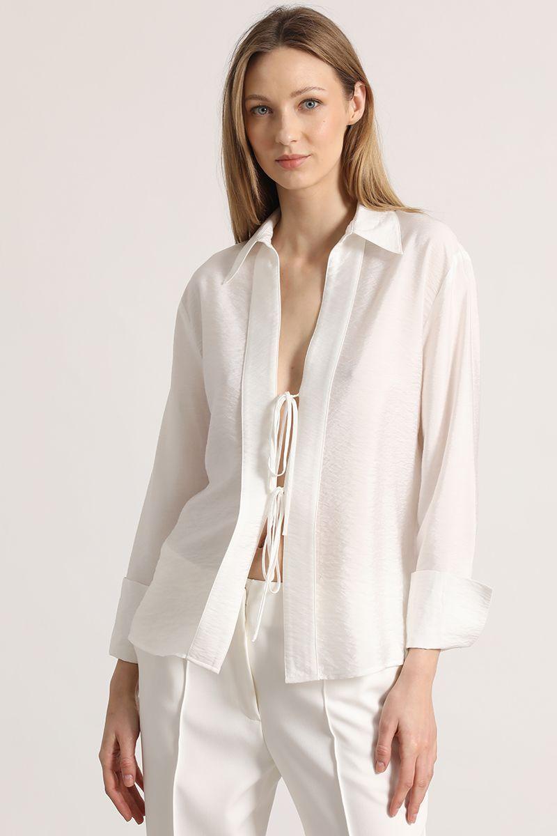 Blusa amarras Liola mujer crudo-2