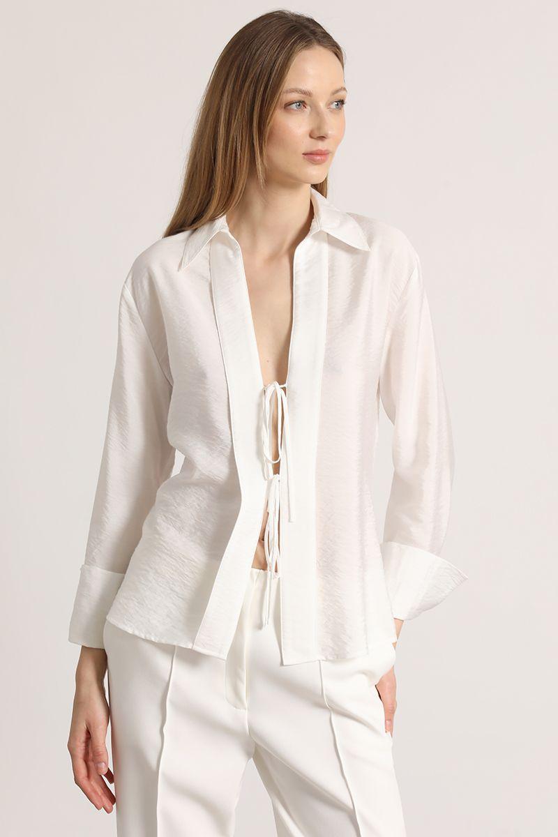 Blusa amarras Liola mujer crudo-6