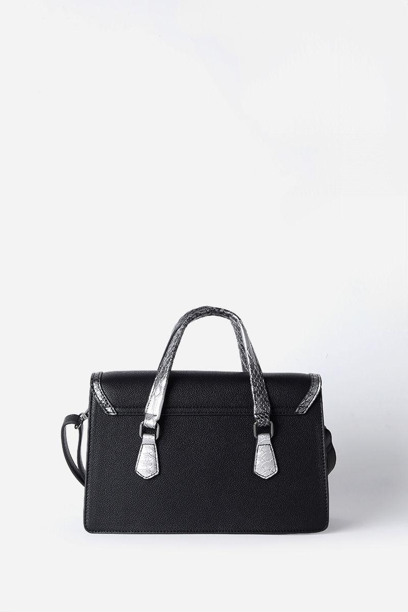 Cartera Aplicación Piton, Efecto Cuero, Negro Liola-2