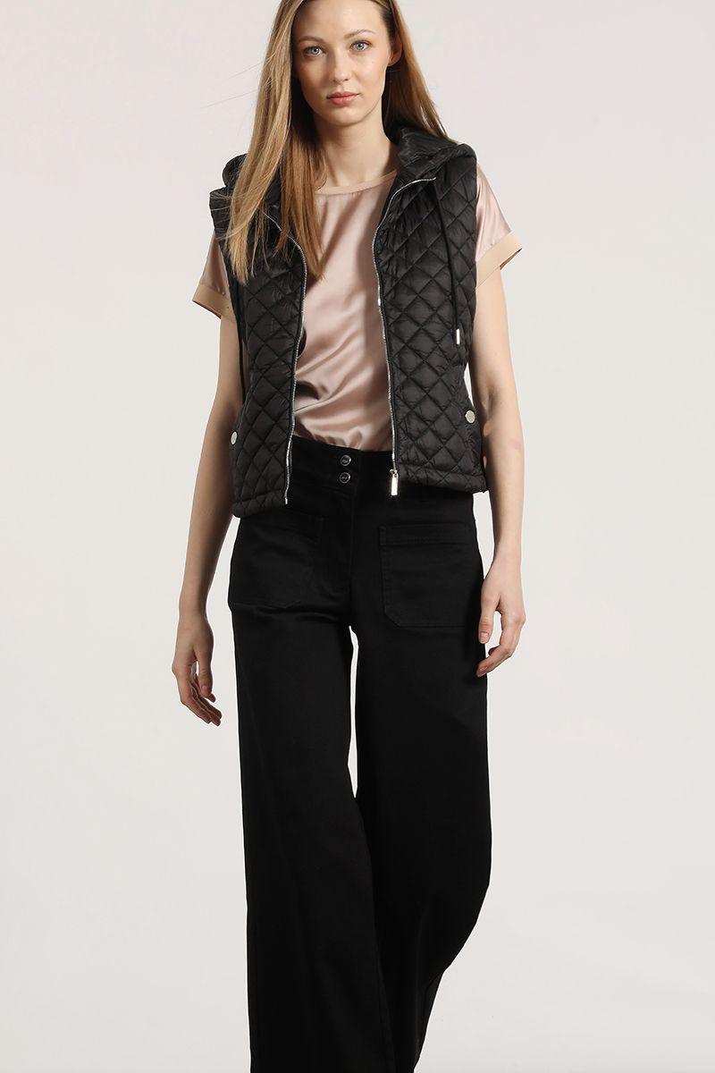 Parka con capuchón Liola mujer negro-5
