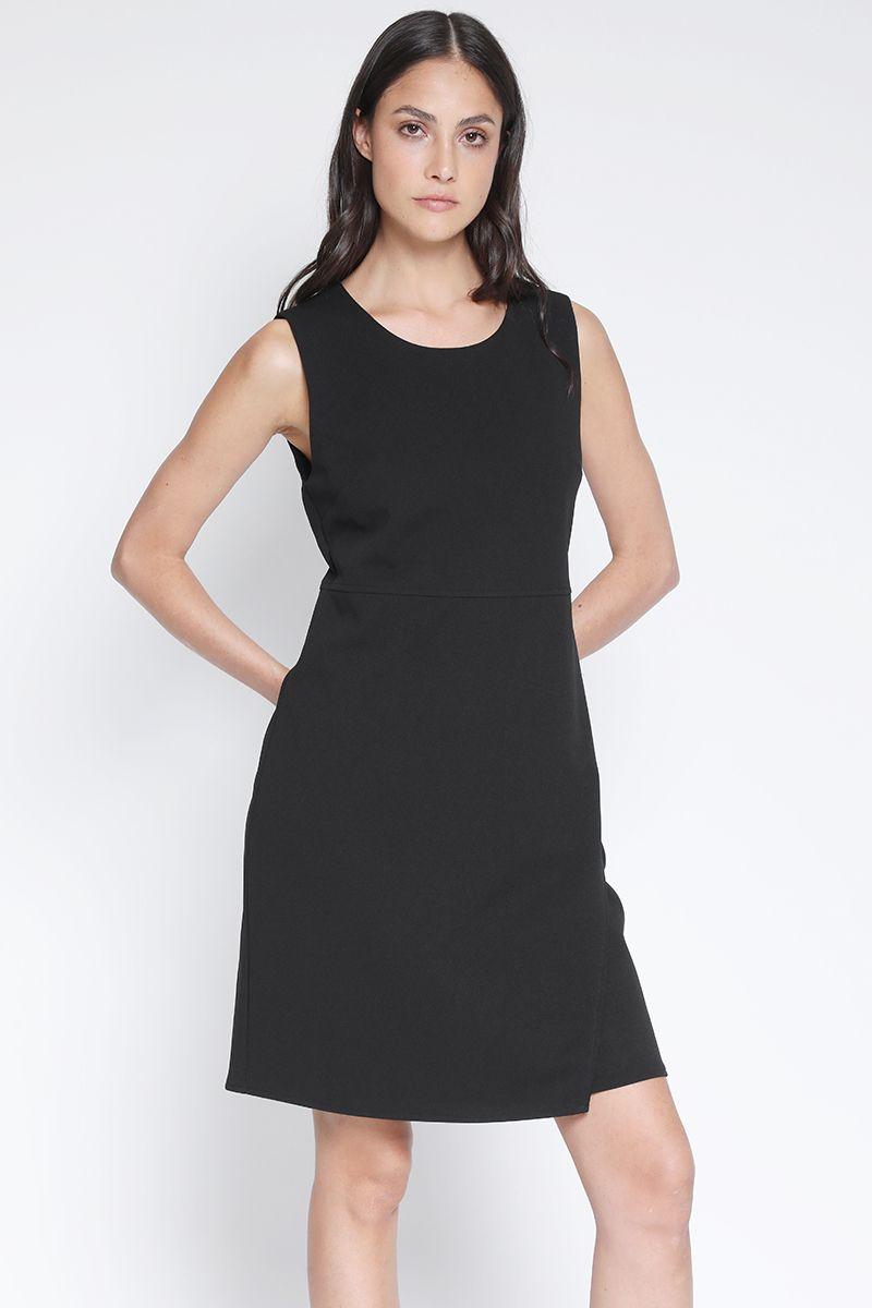 Vestido Corto Negro Liola-5