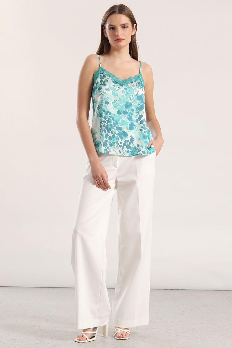 Top lencero estampado verde liola mujer-1