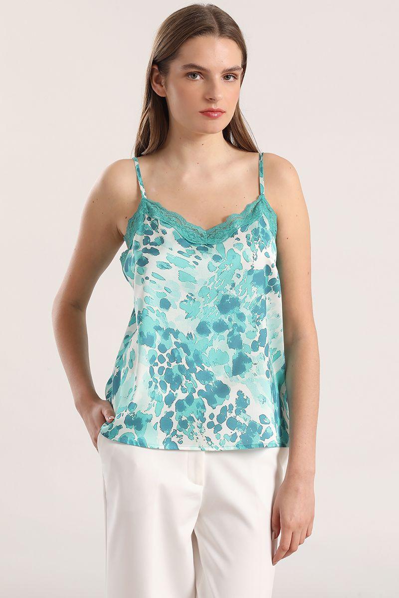 Top lencero estampado verde liola mujer-4