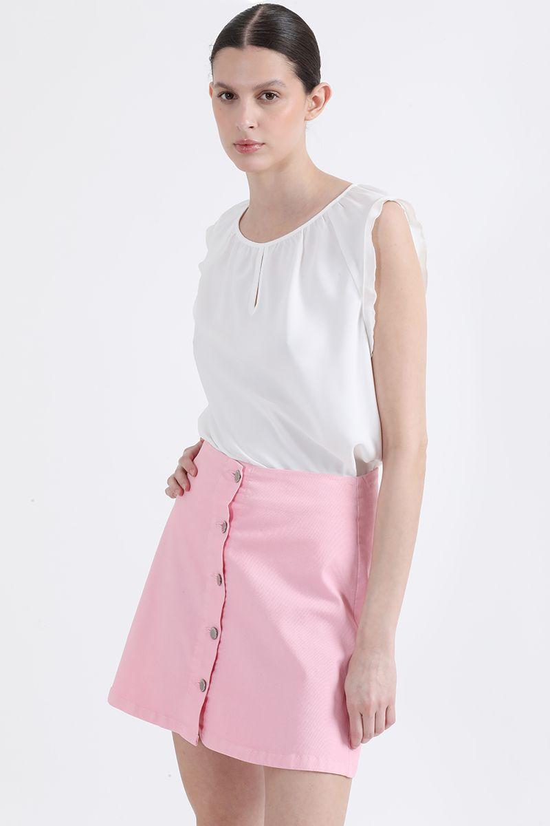 Blusa Volantes Romantico, Crudo Liola-4