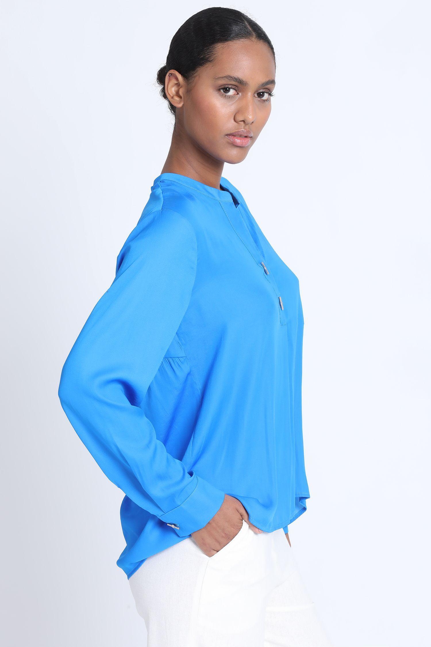 Camisa Satin Oceano Liola-4