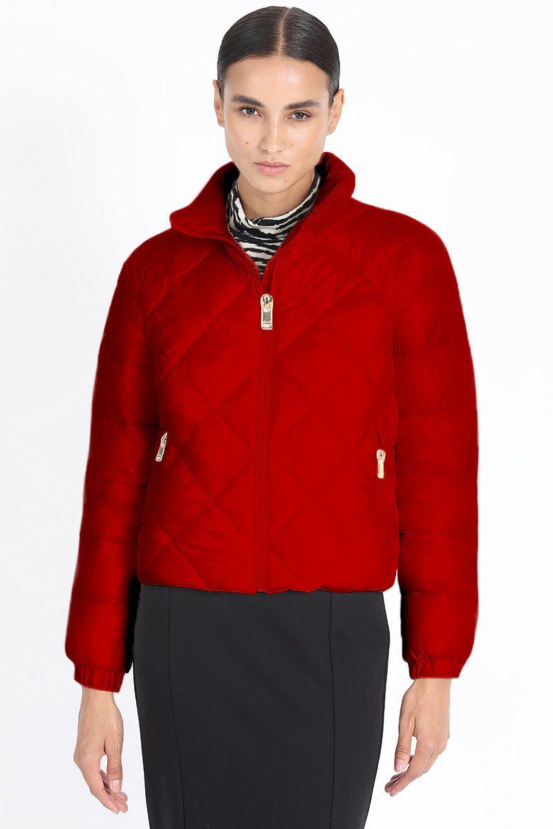 Parka Corta Tipo Bomber, Rojo Liola-3