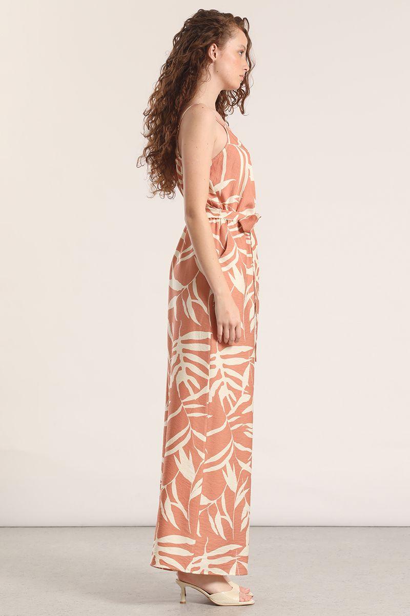 Enterito ancho estampado liola mujer beige-3