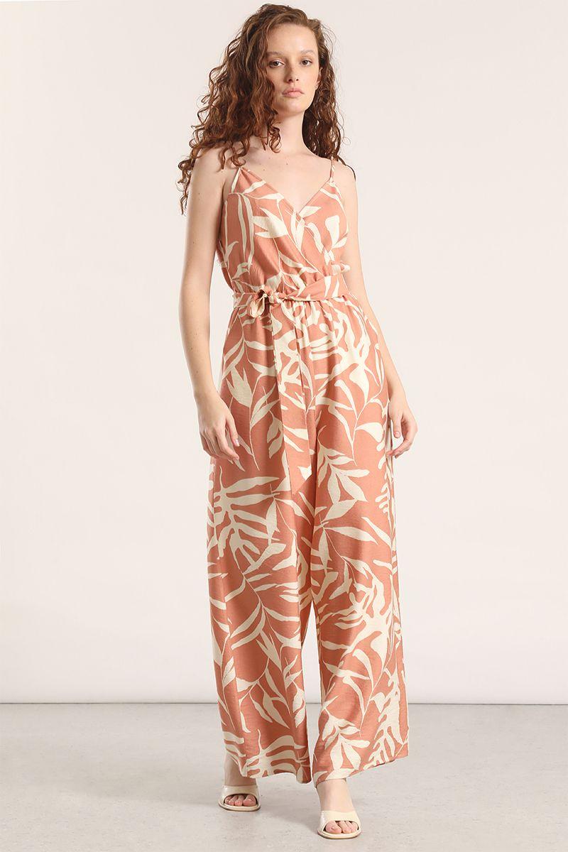 Enterito ancho estampado liola mujer beige-4