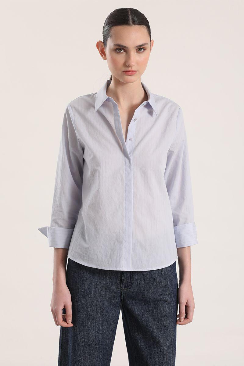 Camisa algodón liola mujer azul-2