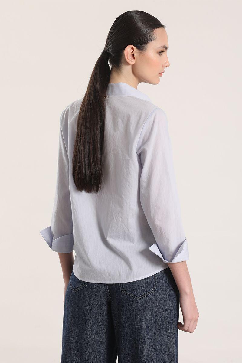 Camisa algodón liola mujer azul-4