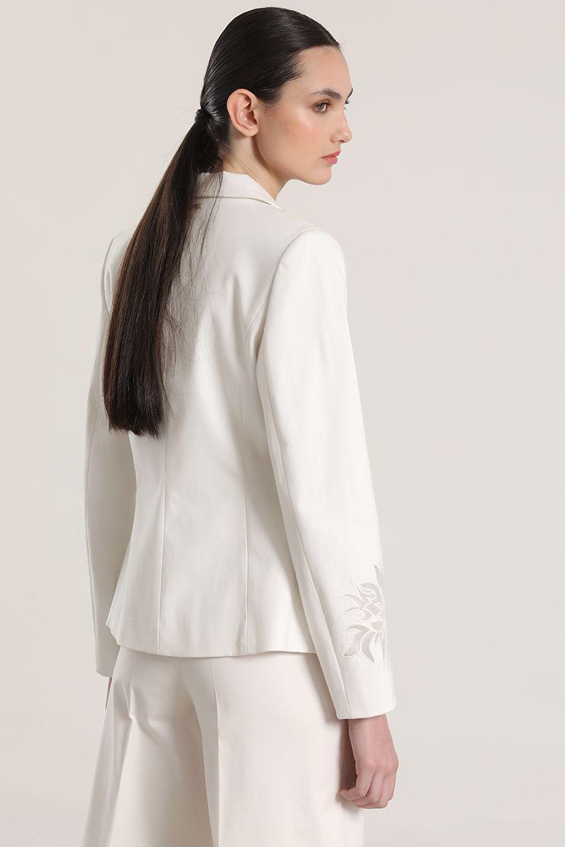 Blazer bordado Liola mujer crudo-5