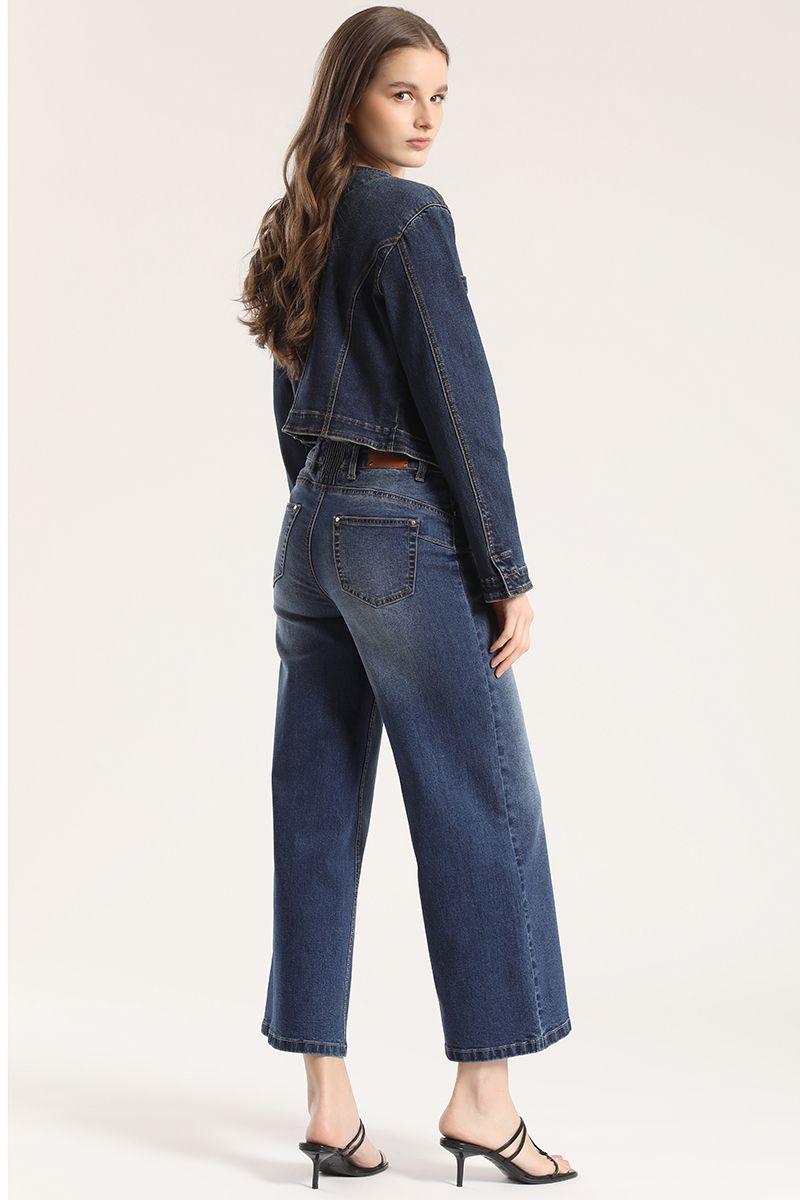 Jeans wide leg Liola mujer azul-3