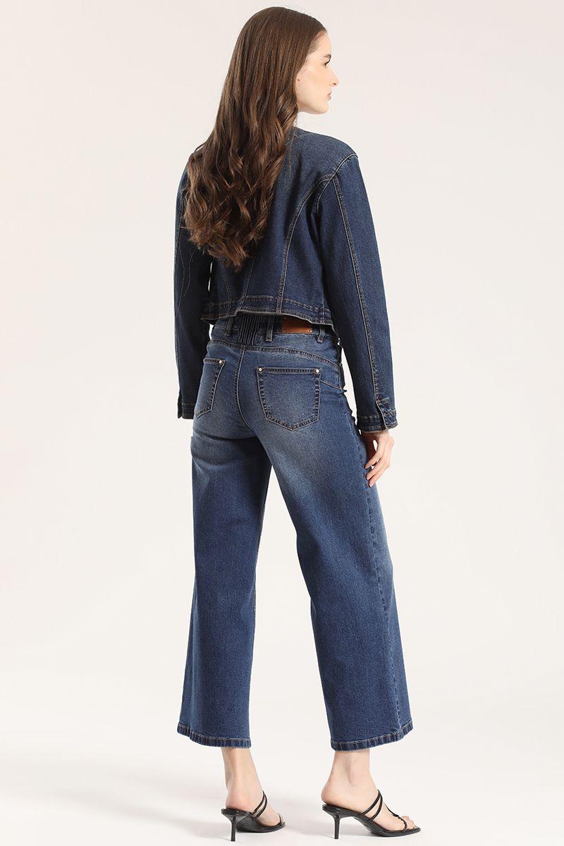 Jeans wide leg Liola mujer azul-4