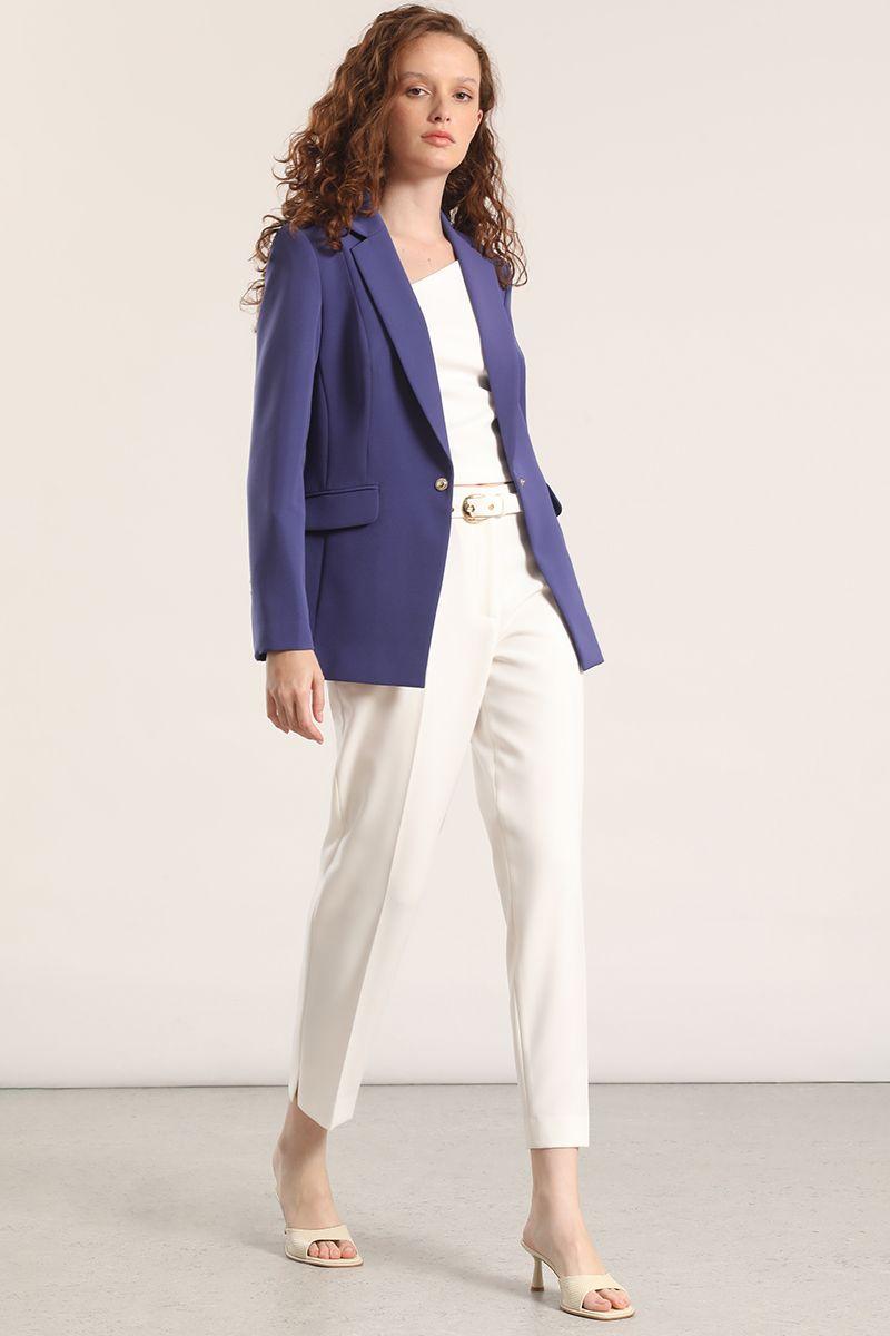 Blazer entallado clásico Liola mujer azul-2