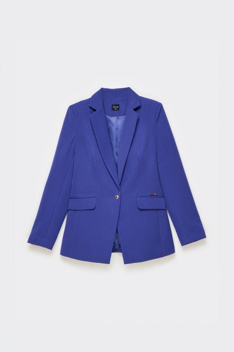 Blazer entallado clásico Liola mujer azul-6