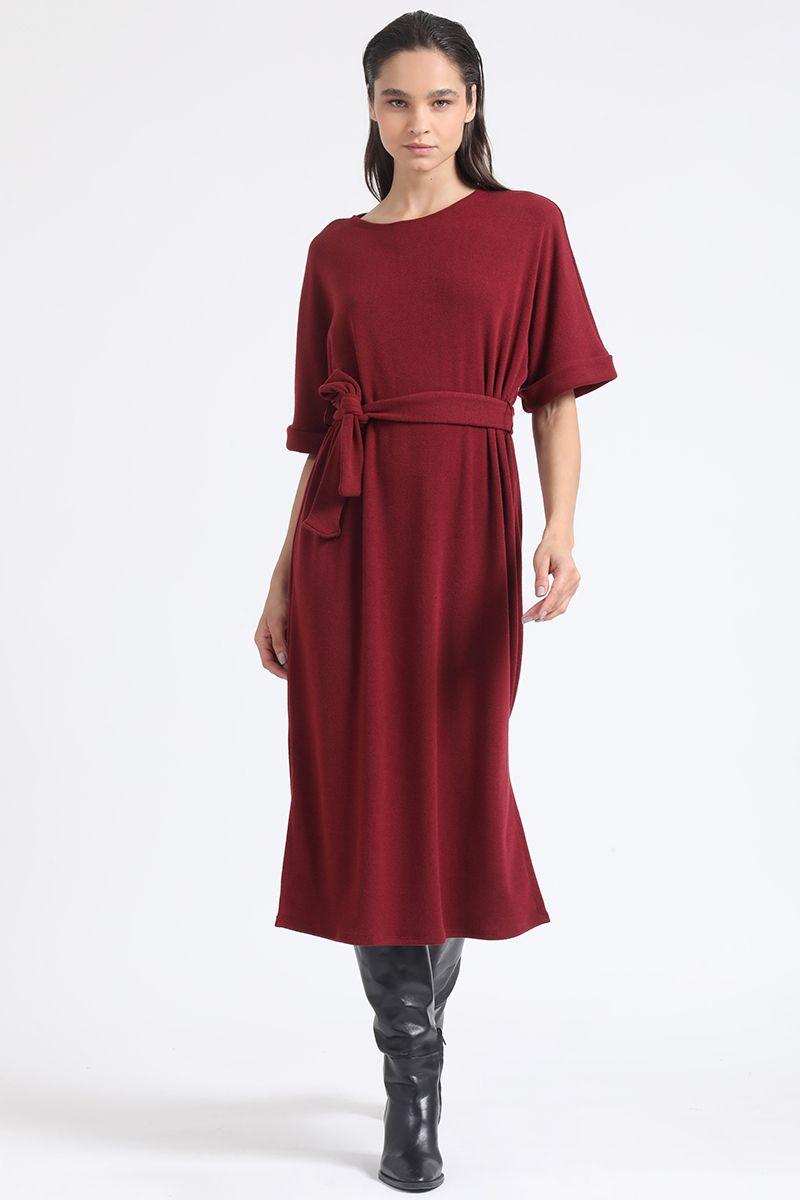 Vestido Maxi, Punto, Vino Liola-1
