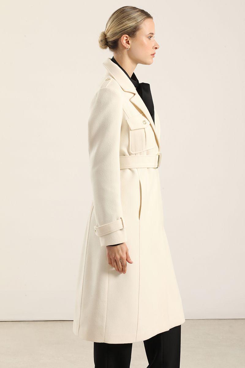 Abrigo Largo Cargo, Muflon Crudo Liola-2