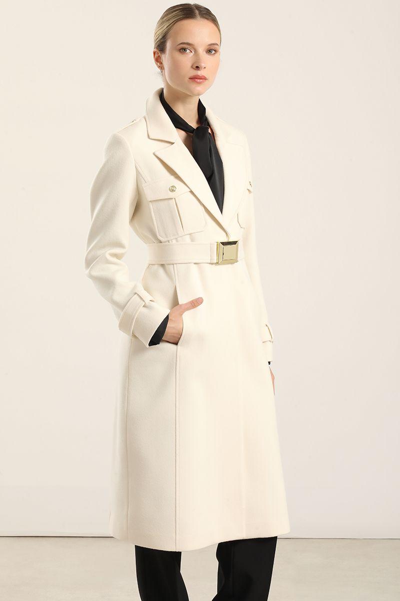 Abrigo Largo Cargo, Muflon Crudo Liola-3