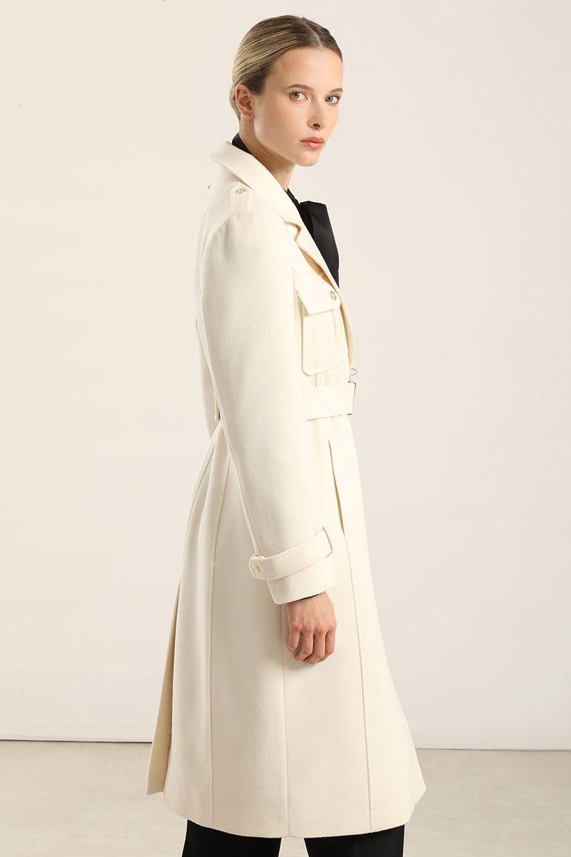 Abrigo Largo Cargo, Muflon Crudo Liola-4