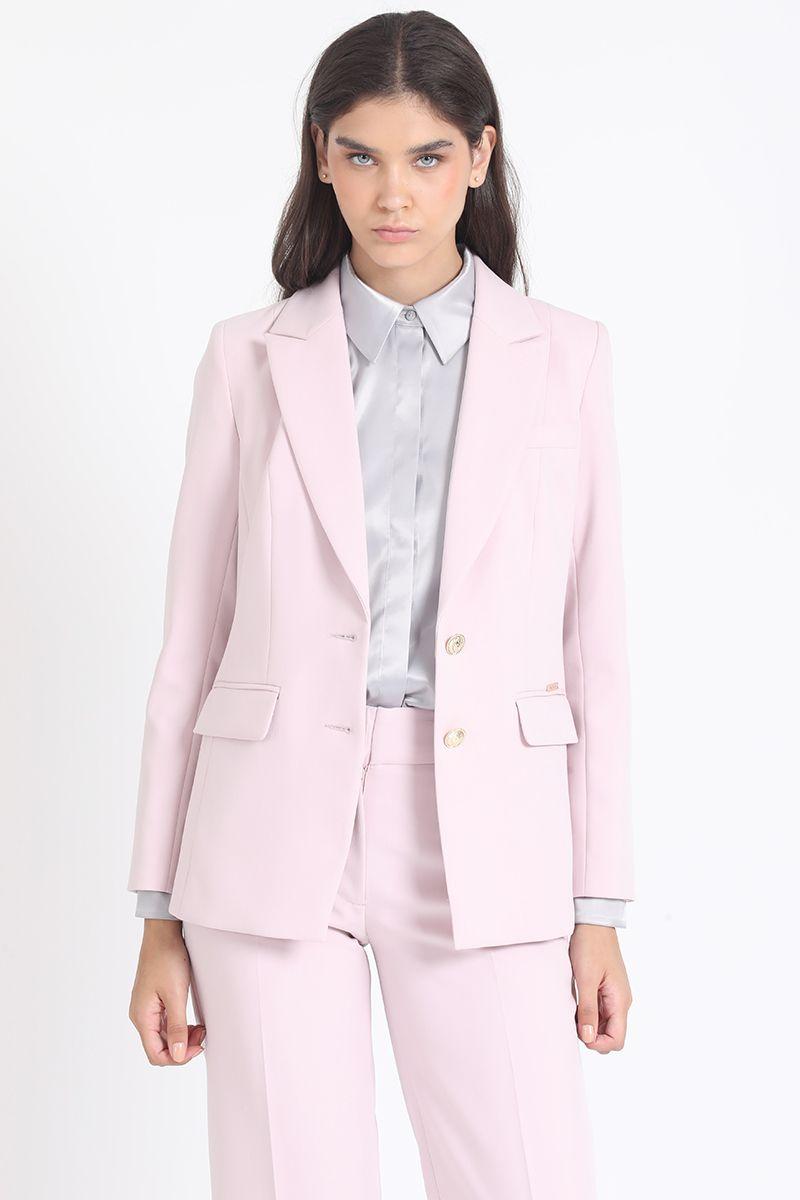 Blazer Basico Entallado, Rosa Liola-5