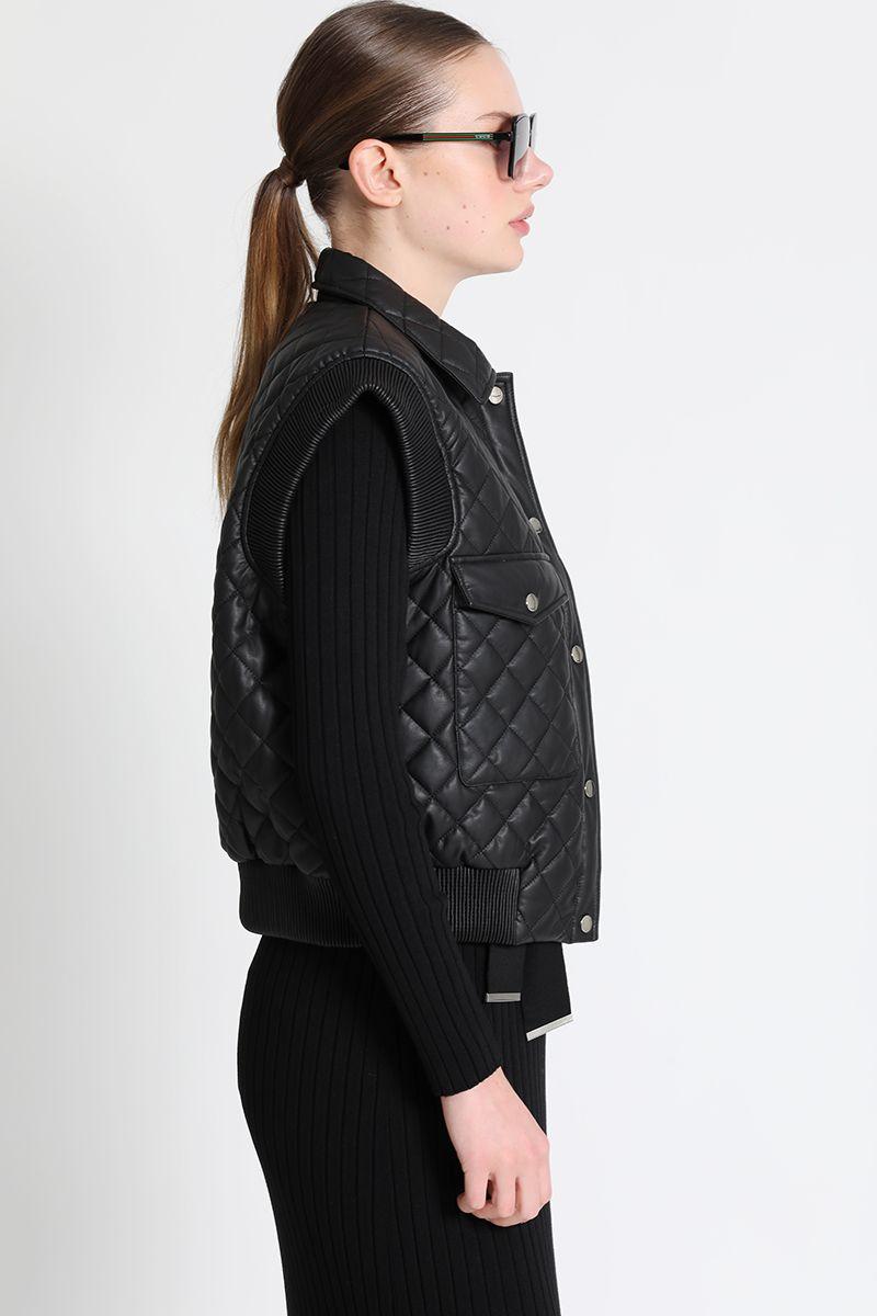 Chaqueta Tipo Bomber Negro Liola-5