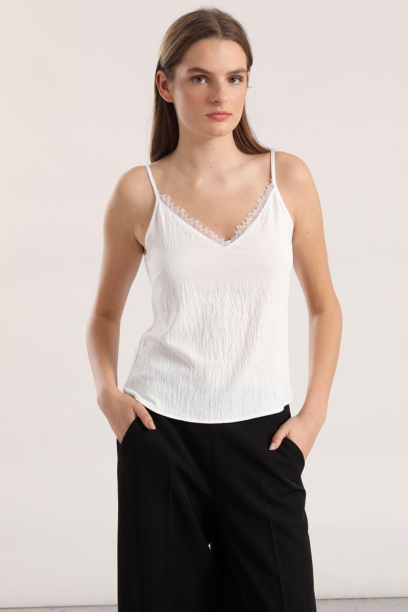 Top lencero lazo mujer Liola crudo-2