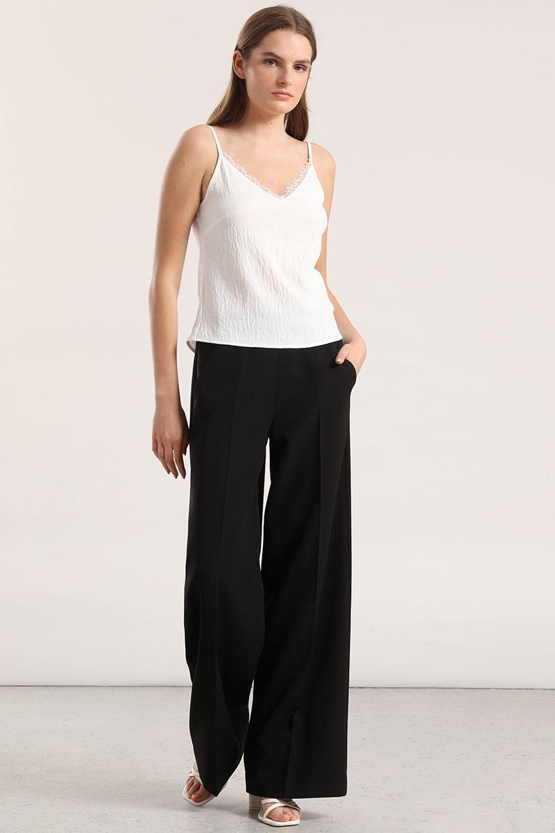 Top lencero lazo mujer Liola crudo-5