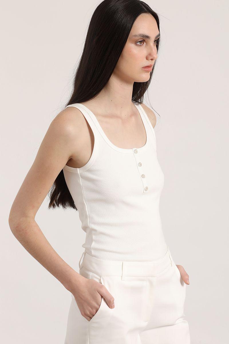 Top con botones Liola mujer crudo-4