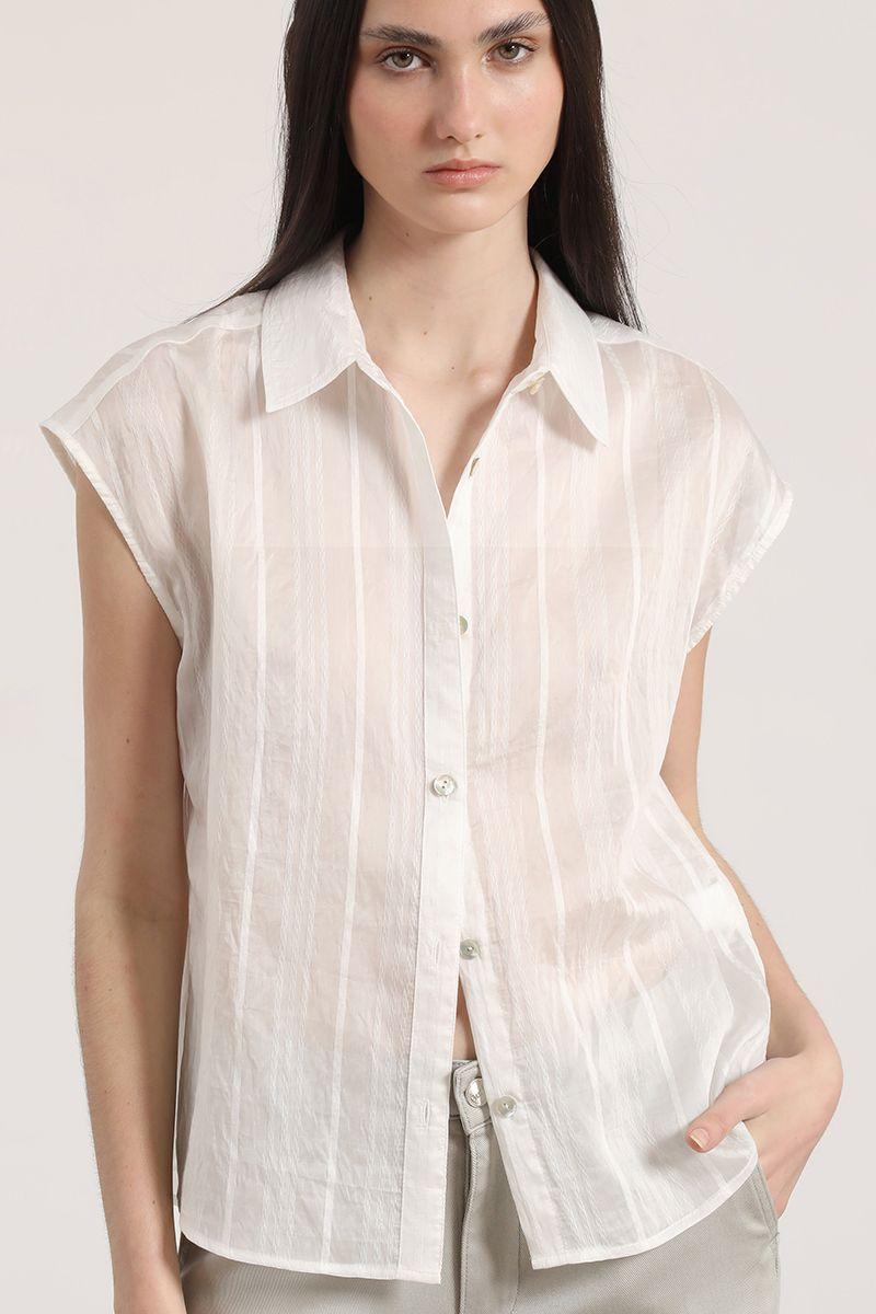 Blusa voile Liola mujer crudo-0