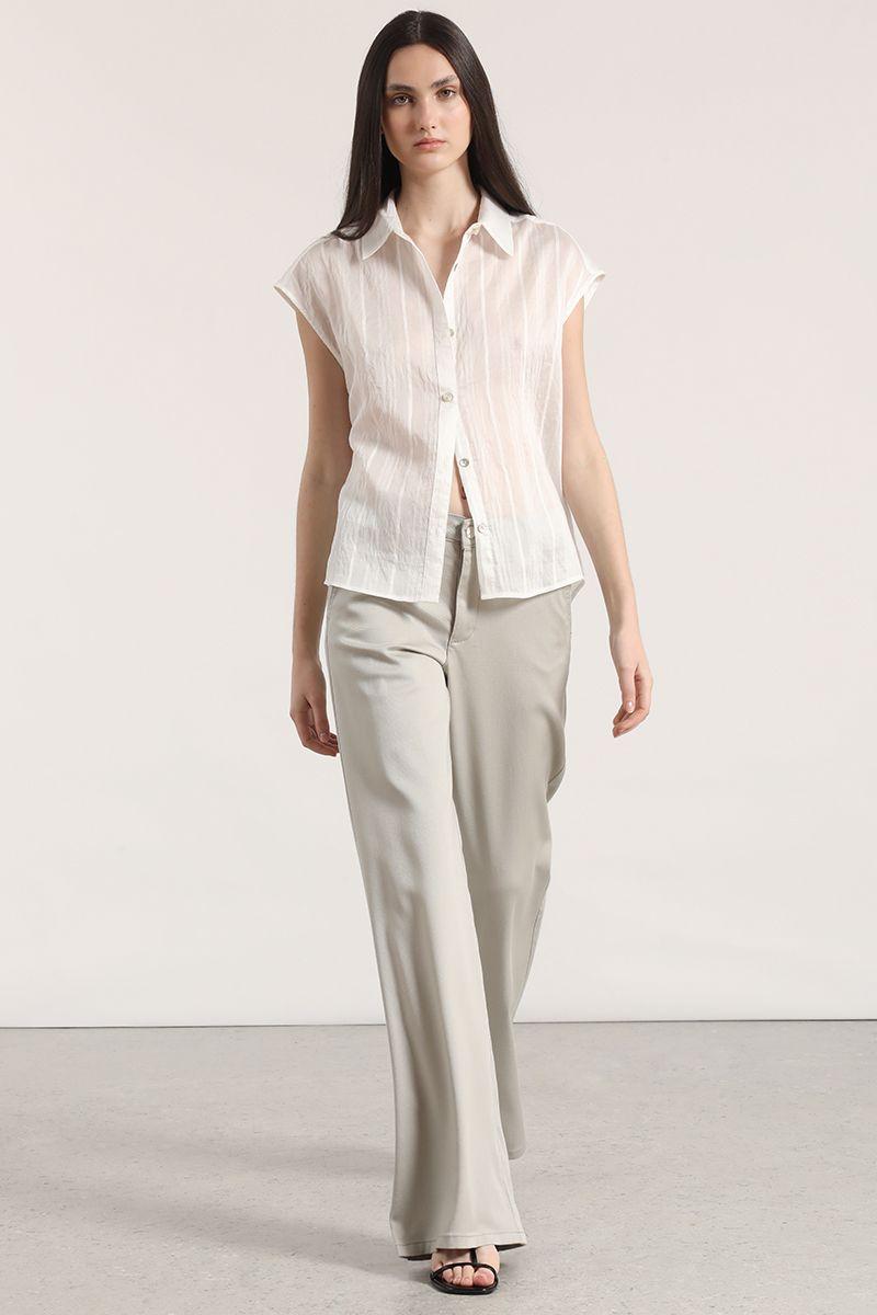 Blusa voile Liola mujer crudo-1