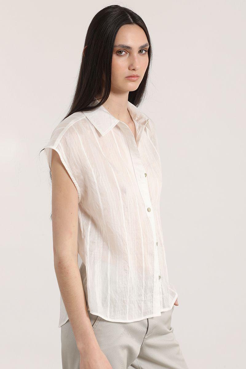 Blusa voile Liola mujer crudo-4