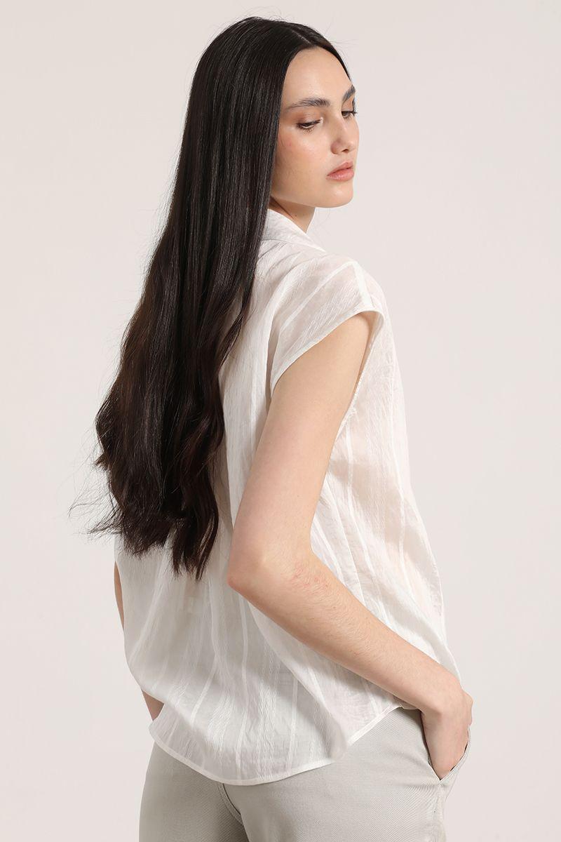 Blusa voile Liola mujer crudo-5