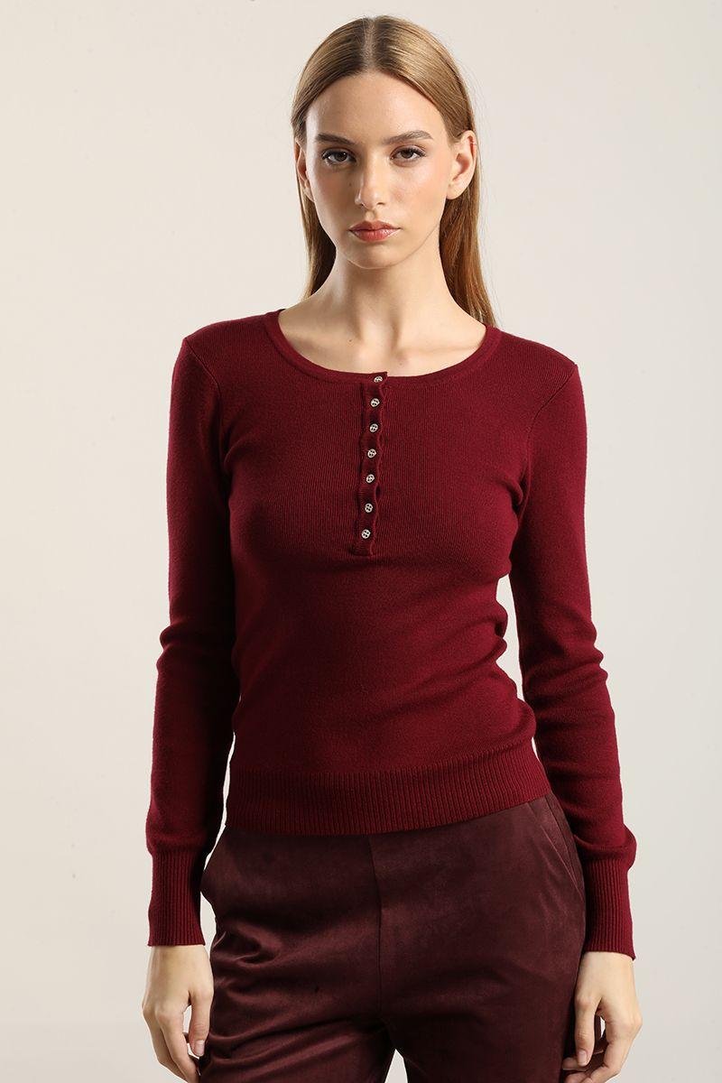 Jersey Punto Basico, Burdeo Liola-4