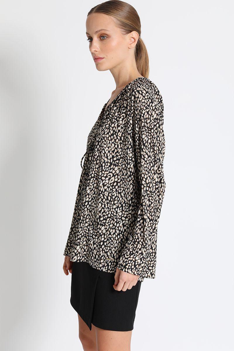 Blusa Estampada  Negro Liola-4