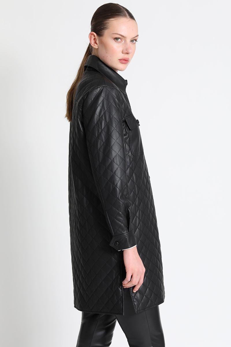 Sobrecamisa Cuerina Negro Liola-4