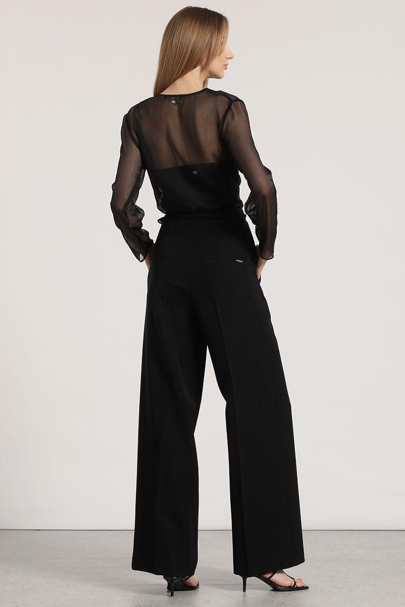 Pantalón cadena desmontable liola mujer negro-4