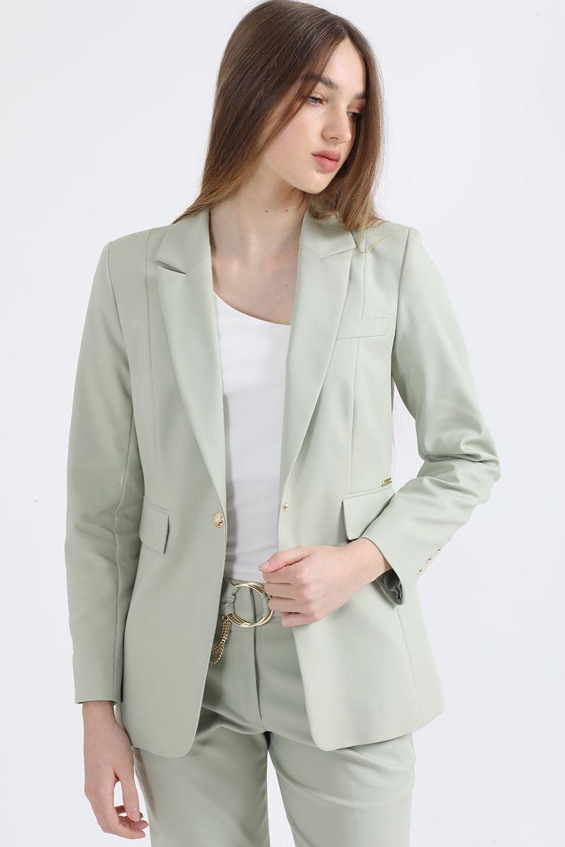Blazer Entallado, Verde Liola-5