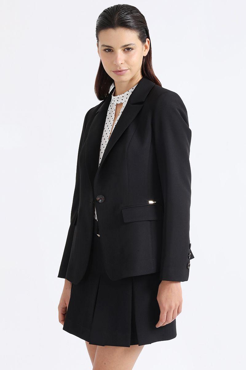 Blazer Clásico Negro Liola-2