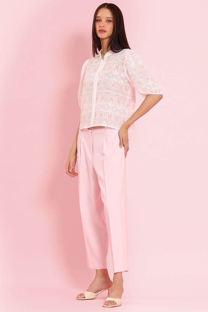 Blusa bordado fantasia, crudo Liola-1