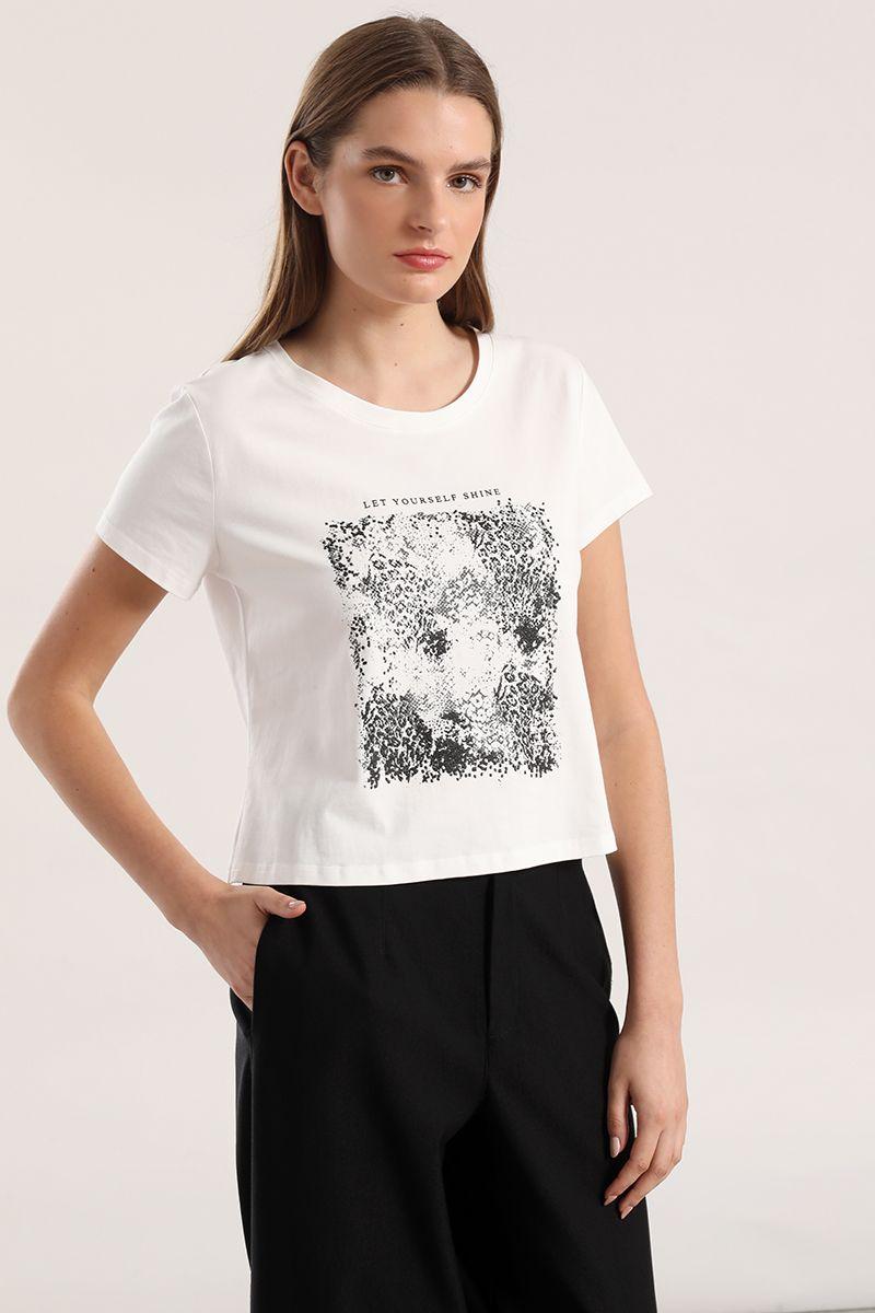 Polera estampado animal liola mujer crudo-2